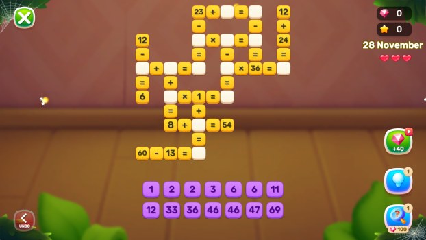 Nhiều màn chơi thú vị với độ khó cao.