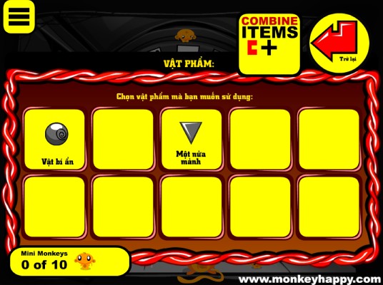 Ghép hoặc sử dụng các vật phẩm.