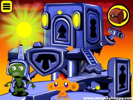 Chơi game Chú khỉ buồn: Truy tìm robot - GameVui.vn