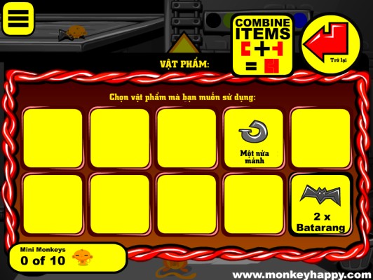 Ghép hoặc sử dụng các vật phẩm.