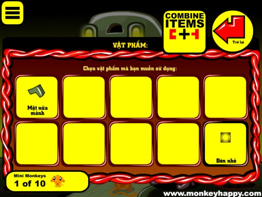 Ghép hoặc sử dụng các vật phẩm.