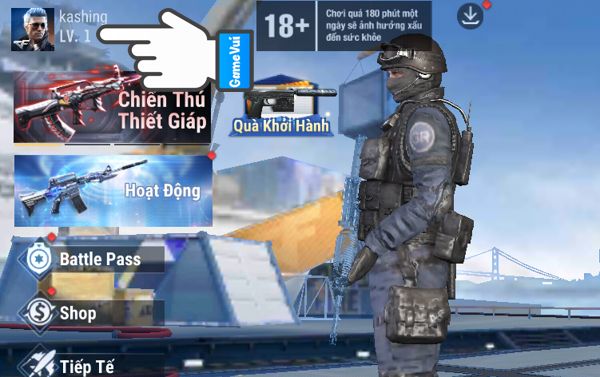 Chạm vào ảnh đại diện