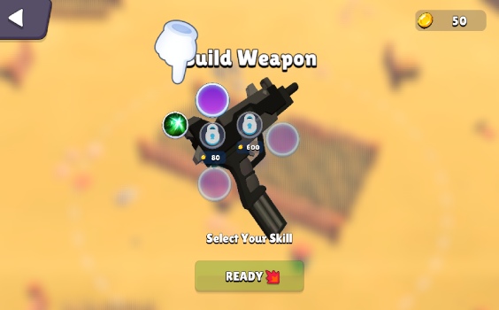 Lựa chọn các sức mạnh cho vũ khí.