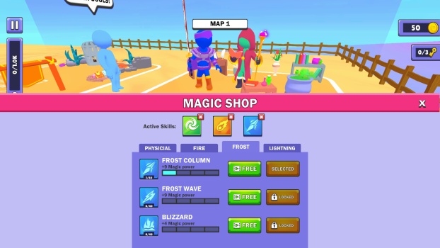 Mở khoá các kỹ năng.