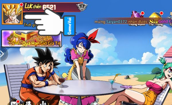 Chạm vào ảnh đại diện