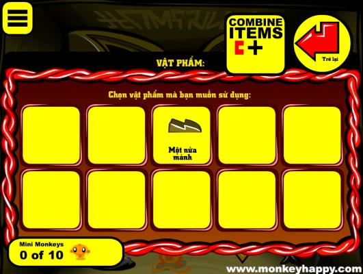 Sử dụng các vật phẩm để mở khoá các câu đố.