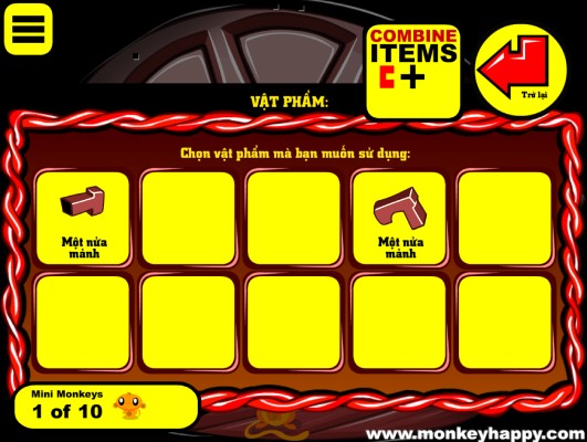 Ghép hoặc sử dụng các vật phẩm.