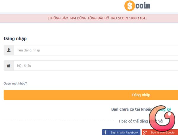 Đăng nhập tài khoản