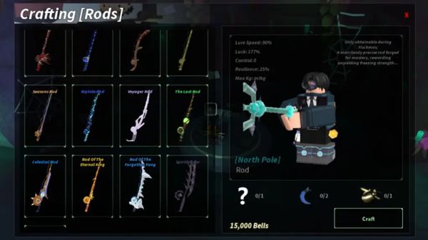 Cách nhận North Pole Rod trong Fisch