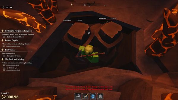 Cách tìm Volcanic Depths trong The Forge