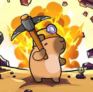 Capybara khai thác mỏ