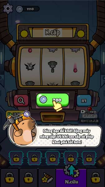 Gacha mở khóa nhiều trang bị