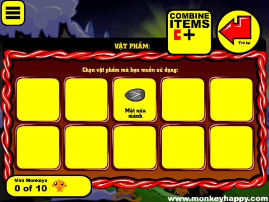 Ghép hoặc sử dụng các vật phẩm.