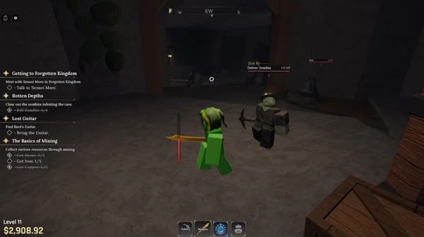 Địa điểm tìm thấy Miner Shards trong The Forge