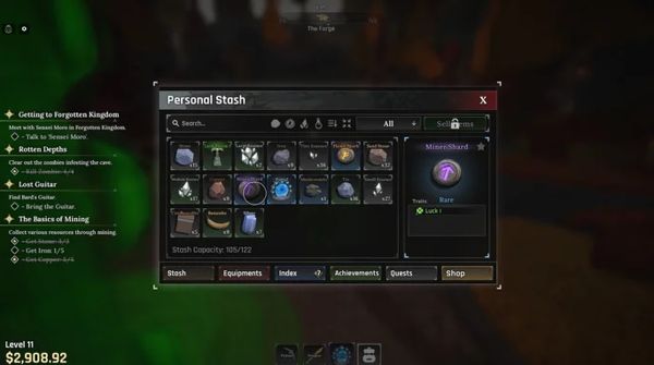 Tăng tất cả chỉ số của Miner Shard