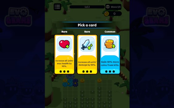 Lựa chọn kỹ năng khi lên cấp.