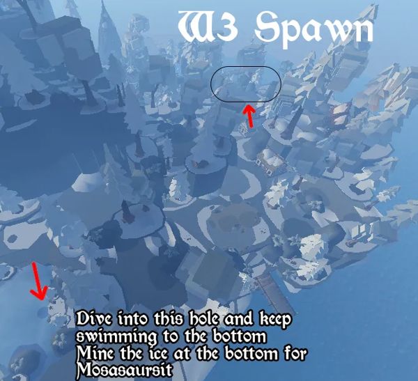 Cách tìm Mosasaursit và Prismatic Pickaxe trong The Forge