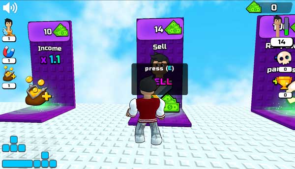 Trở về Shop cửa hàng để bán đi chiến lợi phẩm