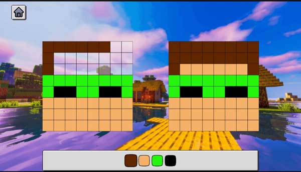 Chú ý thật kỹ đến những điểm Pixel trên bức ảnh Minecraft