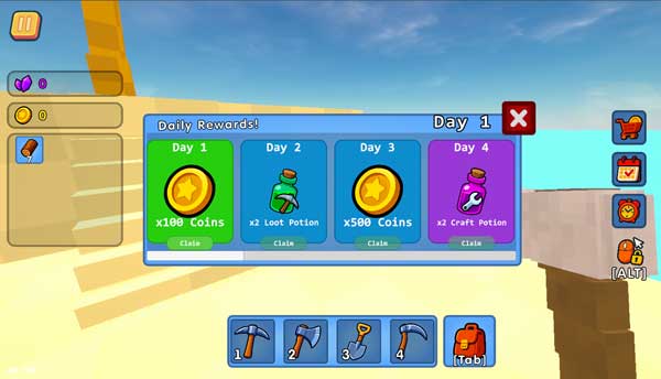 Thưởng đăng nhập hàng ngày