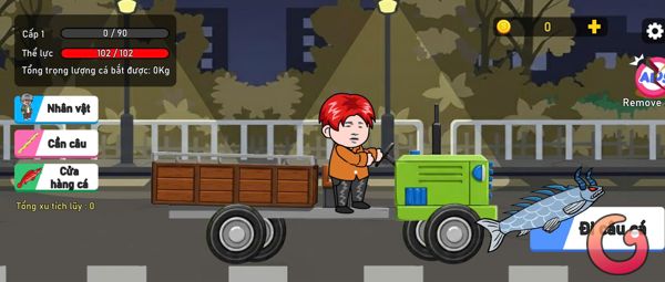 Giao diện chính Đại Chiến Câu Cá