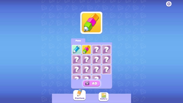 Mở khoá nhiều cây bút đẹp.