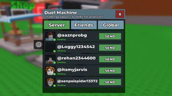 Hướng dẫn sử dụng Duels Machine trong Steal A Brainrot