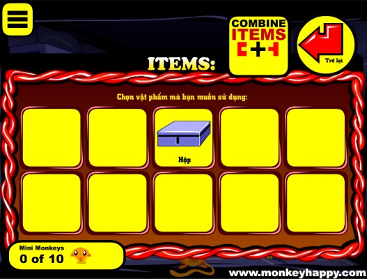 Ghép hoặc sử dụng các vật phẩm.