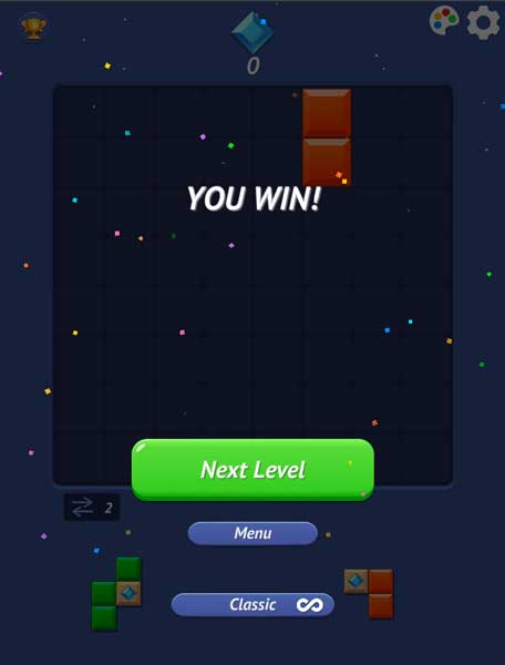 Giành chiến thắng trong trò chơi Giải đố xếp khối