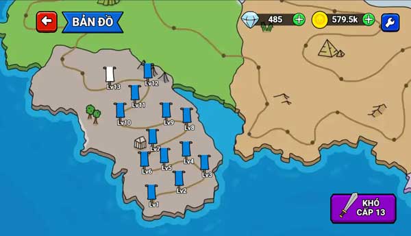 Bản đồ trong vương quốc Stickman người que