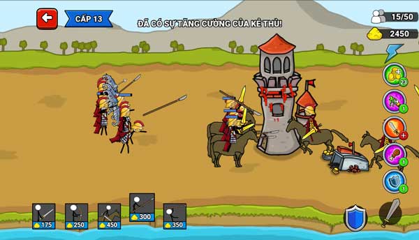 Phá hủy tòa tháp của kẻ địch