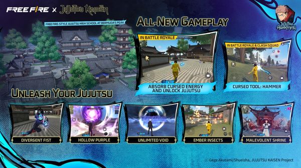 Giới thiệu sự kiện Free Fire x Jujusu Kaisen