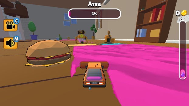 Chơi game Xe dọn màu - GameVui.vn