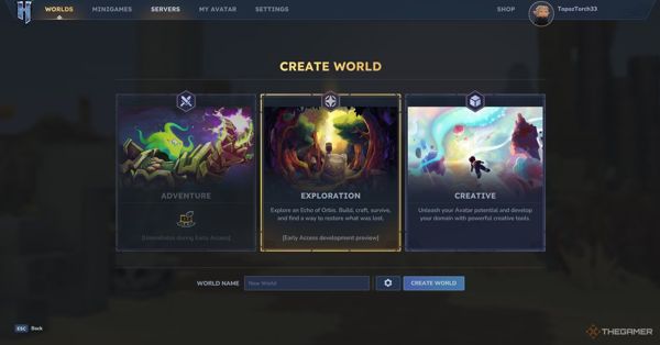 Tất cả chế độ chơi trong Hytale