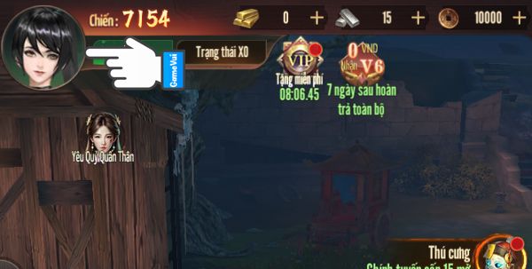 Chạm vào ảnh đại diện