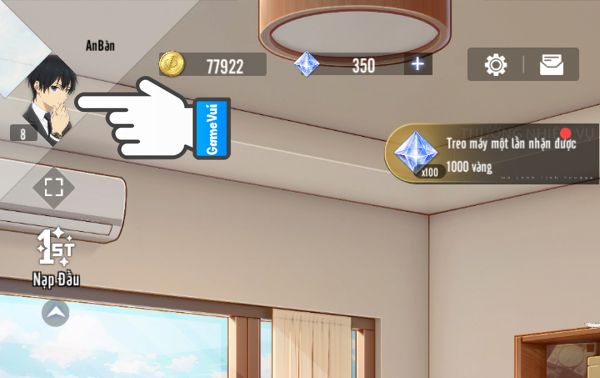 Chạm vào ảnh đại diện