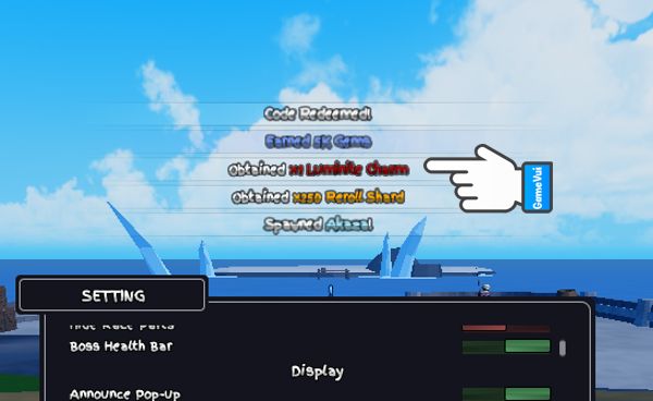 Phần thưởng đổi code