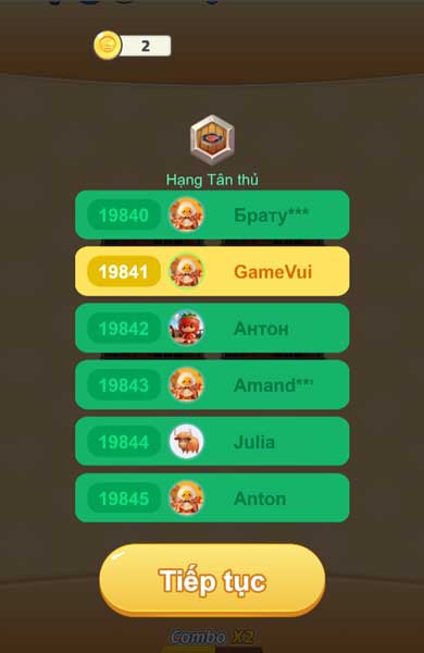 Chiến thắng và tăng thứ thạng