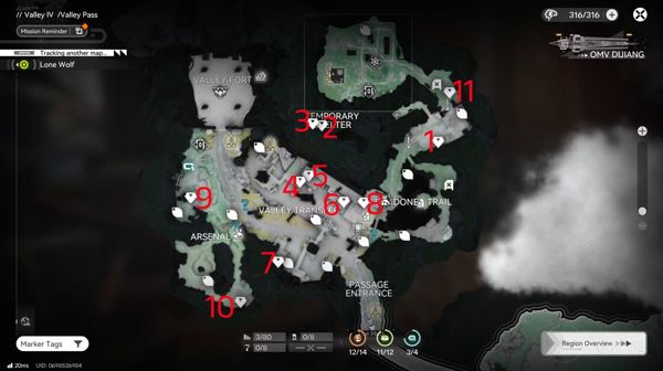 Hướng dẫn tìm tất cả rương kho báu ở Valley Pass