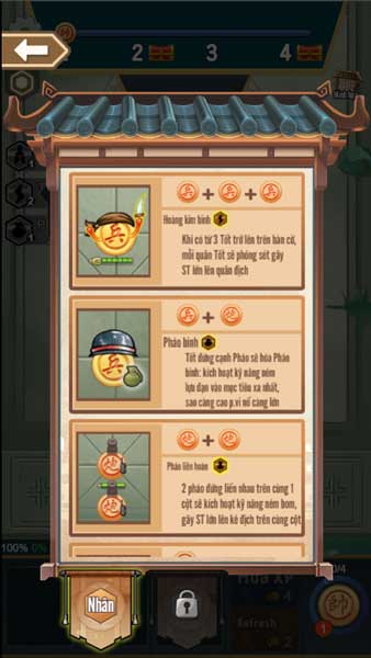 Sự kết hợp của các quân cờ theo kiểu Auto Chess