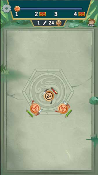 Đặt các quân cờ Tướng lên bàn và chiến đấu