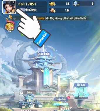 Chạm vào ảnh đại diện