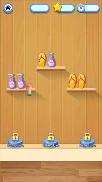 Lối chơi sắp xếp, xóa bỏ vật phẩm quen thuộc