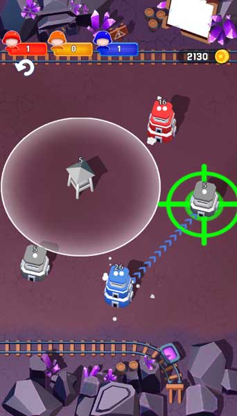 Kéo để điều quân đi chiếm những tòa tháp canh gần nhất, yếu nhất