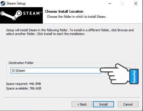 Chọn đường dẫn