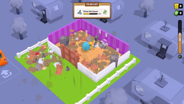 Dọn dẹp các căn nhà.