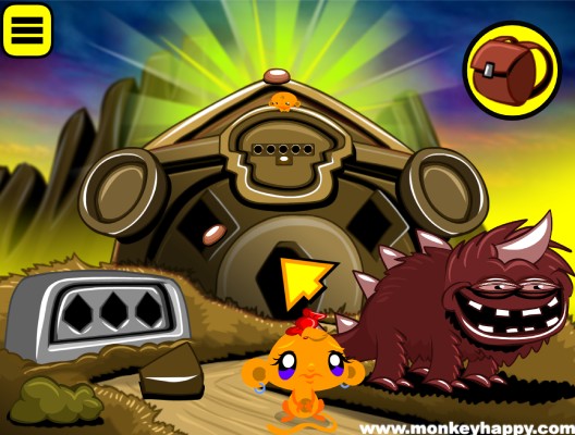 Chơi game Chú khỉ buồn: Bức tượng lấp lánh - GameVui.vn