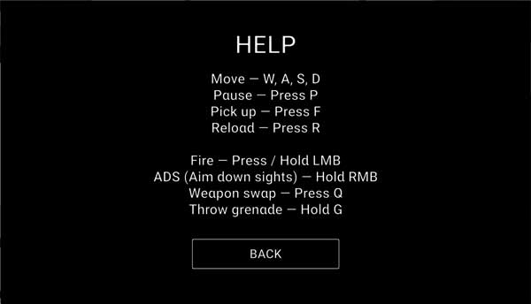 Các phím điều khiển trong game Trường bắn Zombie - GameVui