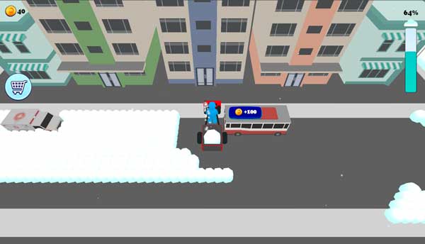 Nhận tiền thưởng khi dọn hết tuyết xung quanh những chiếc xe ô tô