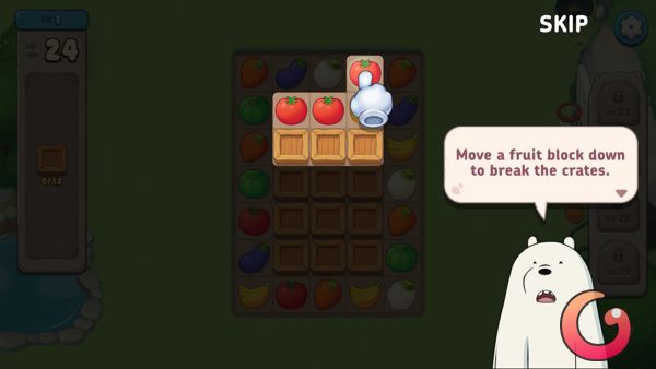 Cách chơi We Bare Bears Match3 Repairs